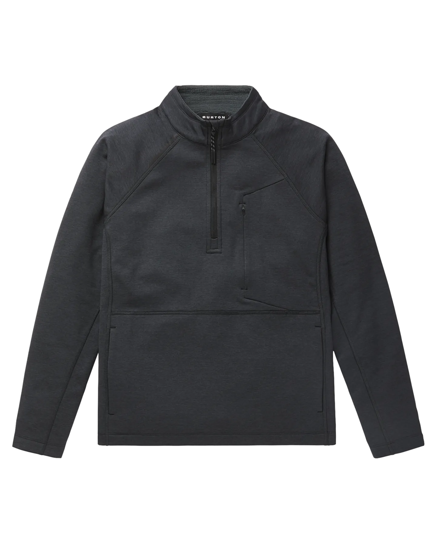 Burton Women's Multipath Grid Quarter-Zip Fleece - True Black