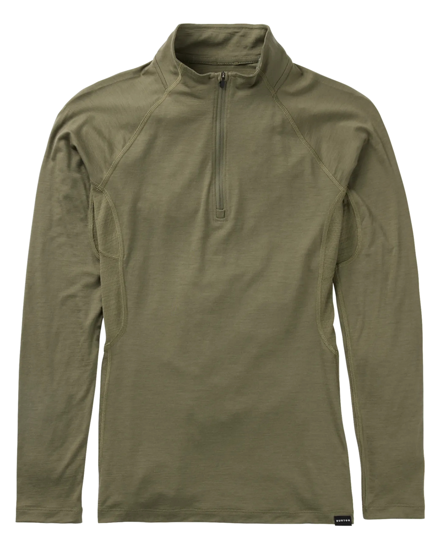 Burton Women's Phayse Merino Quarter-Zip First Layer - Forest Moss | Shop Shirts & Tops at Trojan Wake Ski Snow & Sn