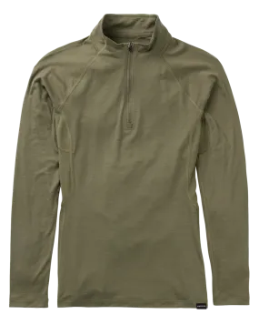 Burton Women's Phayse Merino Quarter-Zip First Layer - Forest Moss | Shop Shirts & Tops at Trojan Wake Ski Snow & Sn