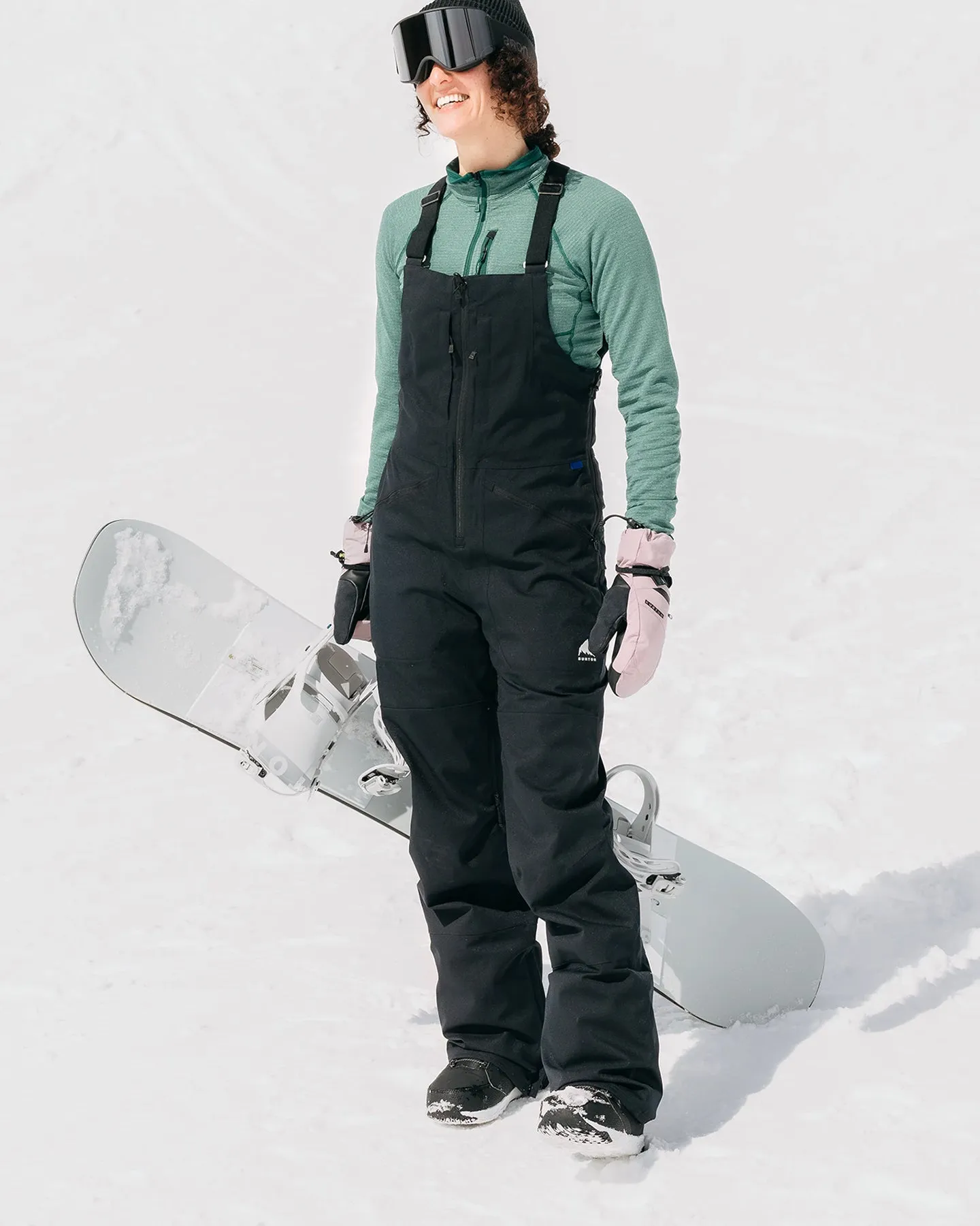 Burton Women's Reserve Stretch 2L Bib Snow Pants - True Black | Shop Snow Pants & Suits at Trojan Wake Ski Snow & Sn