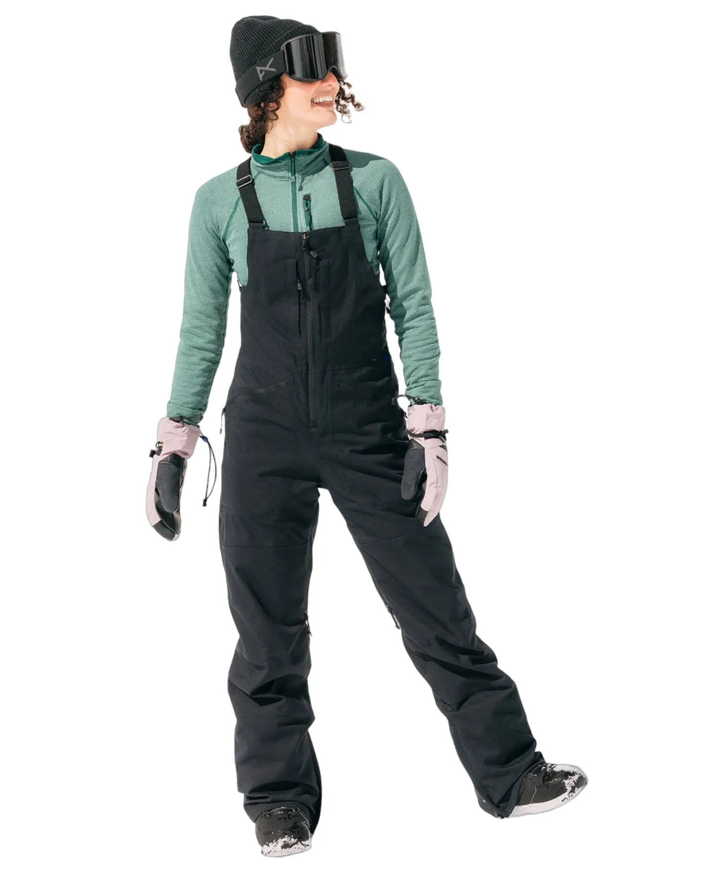 Burton Women's Reserve Stretch 2L Bib Snow Pants - True Black | Shop Snow Pants & Suits at Trojan Wake Ski Snow & Sn