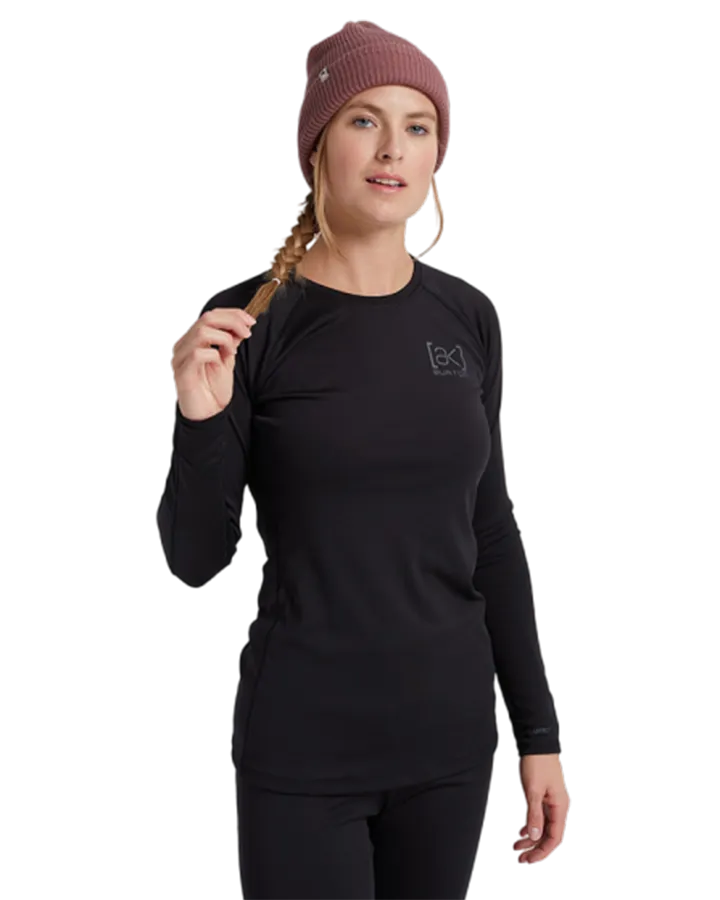 Burton Womens [ak]® Helium Crew - True Black - 2023