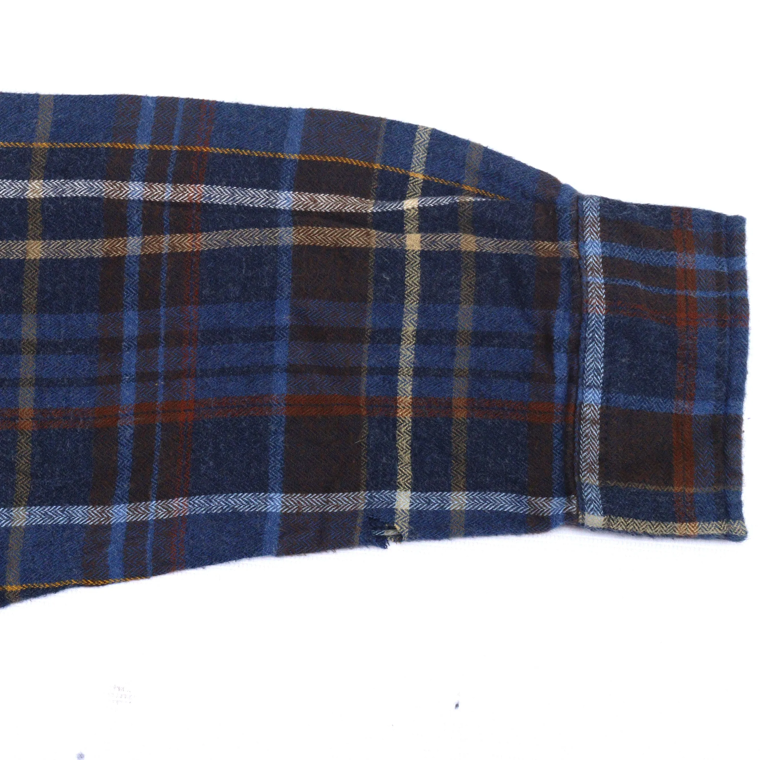 CA Vintage Checkered Flannel Shirt Blue Navy