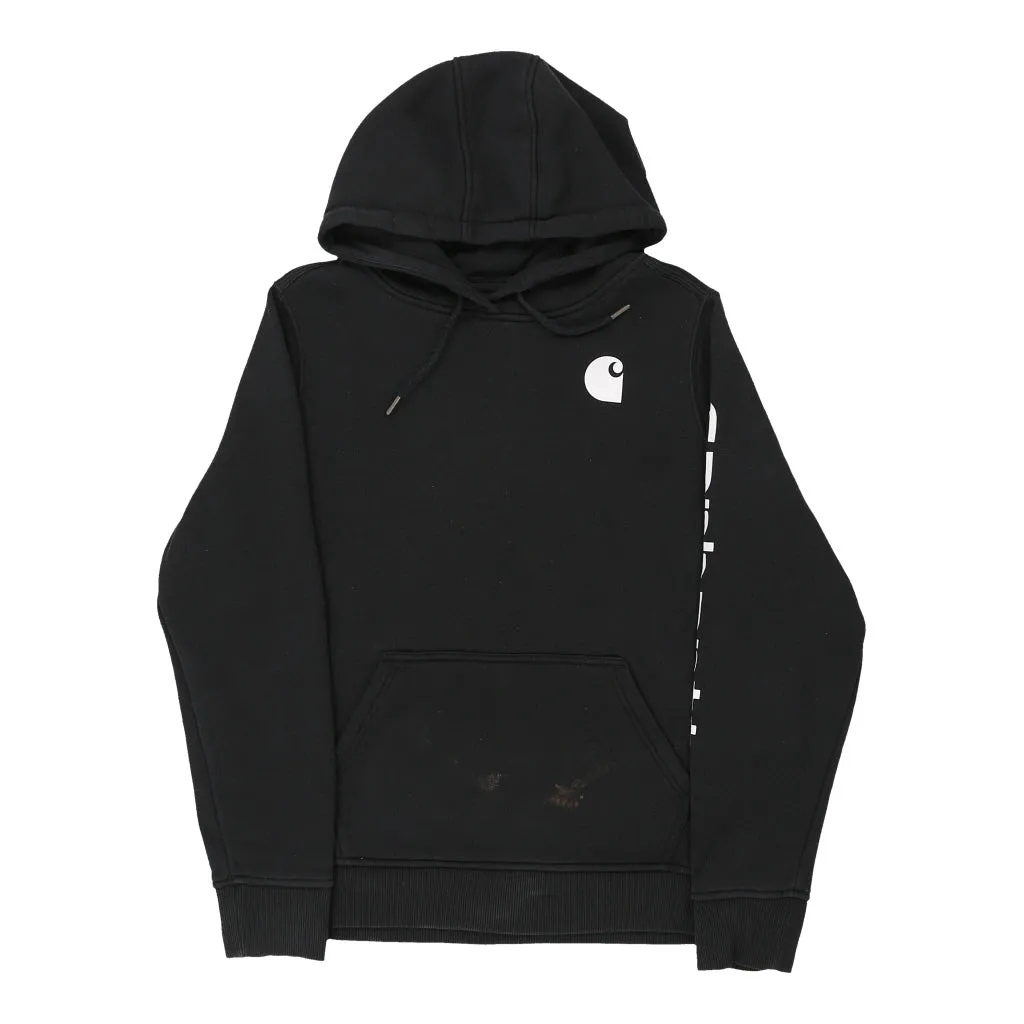 Carhartt Hoodie - Large Black Cotton Blend