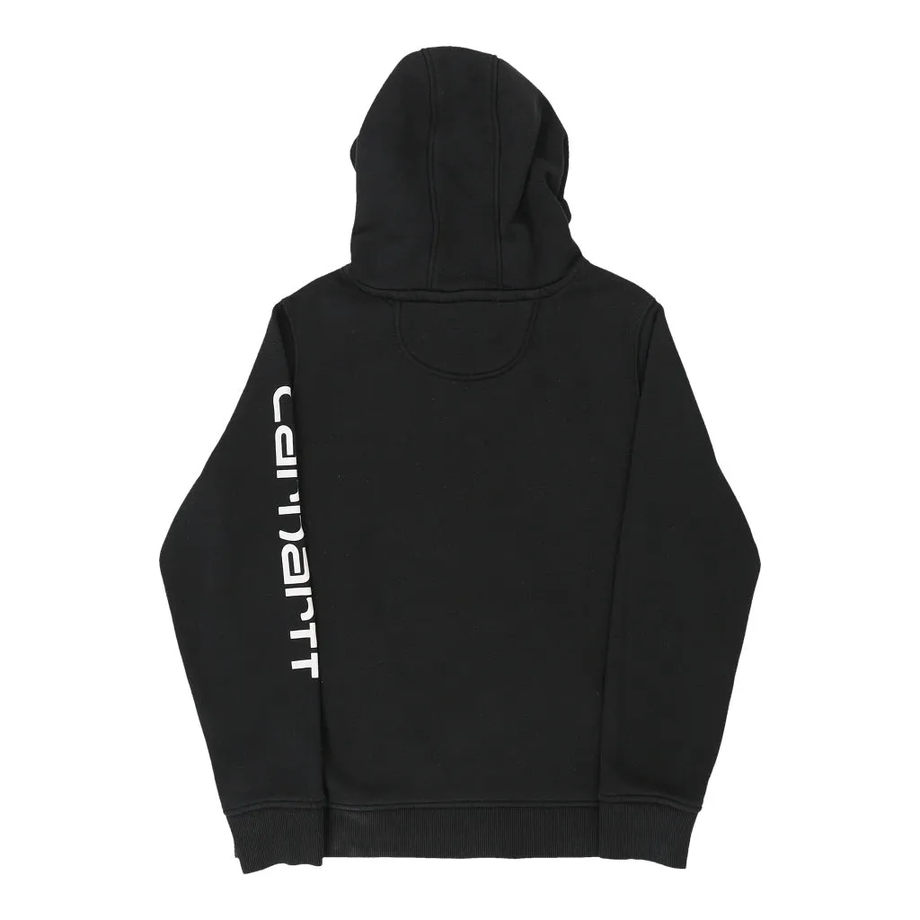 Carhartt Hoodie - Large Black Cotton Blend