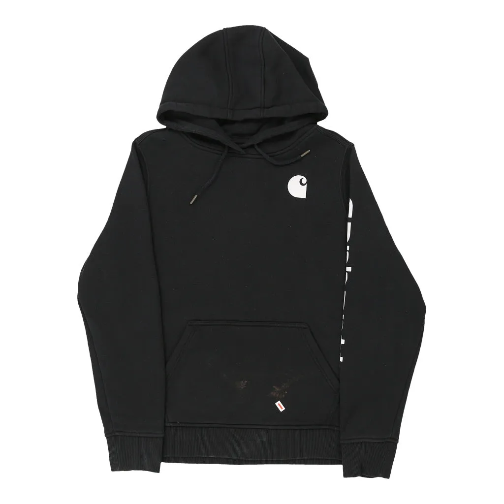 Carhartt Hoodie - Large Black Cotton Blend