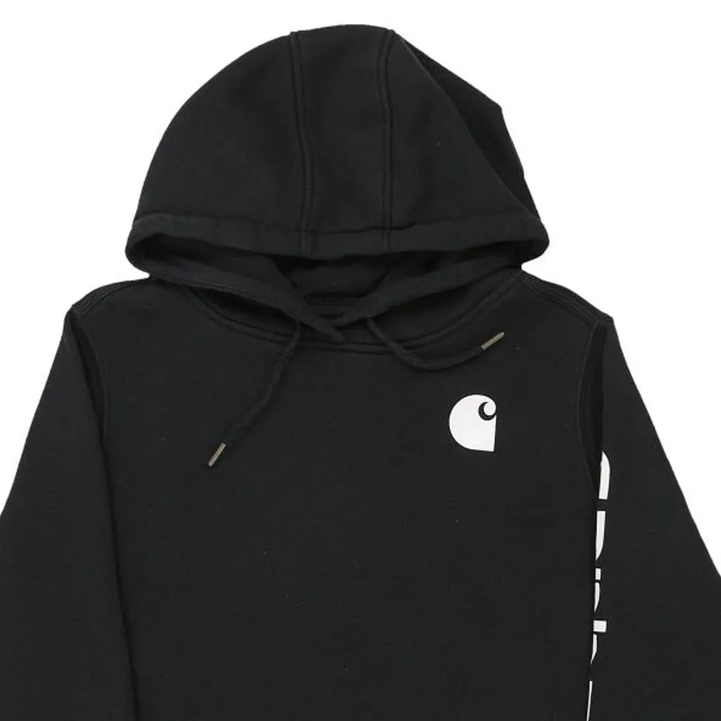 Carhartt Hoodie - Large Black Cotton Blend