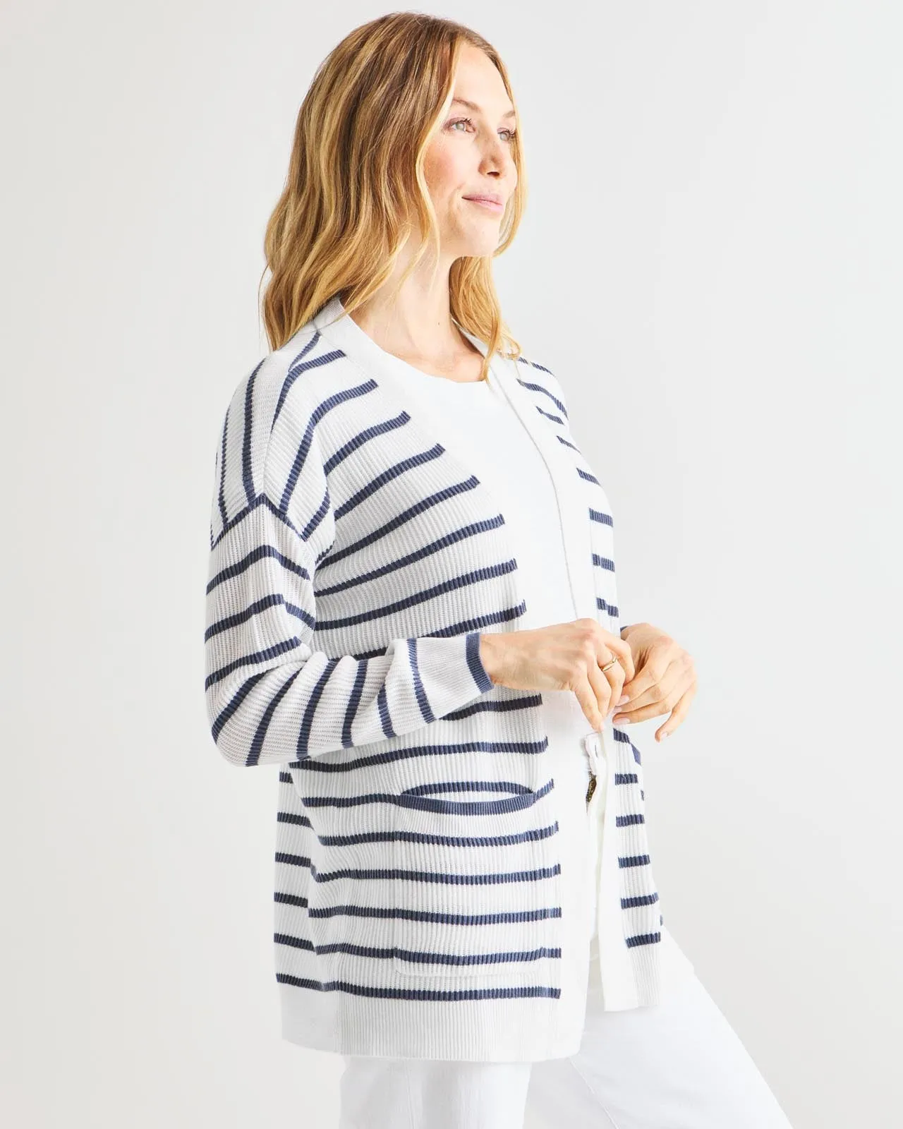 Cashblend Luna Stripe Cardigan