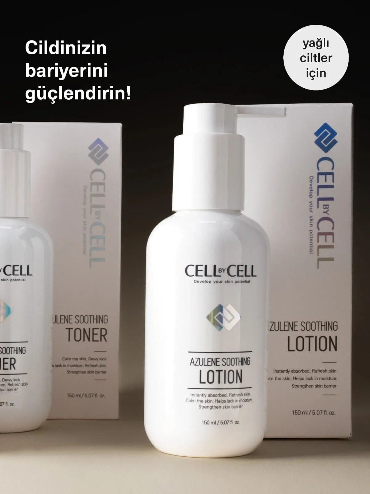 CELL BY CELL Azulene Soothing Lotion/Toner - 150 ml*2