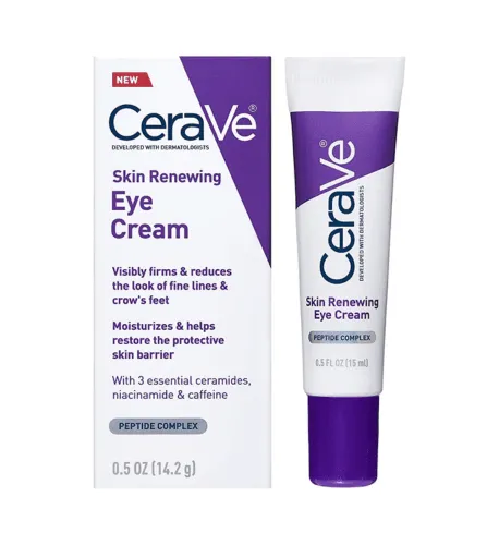 Cerave Eye Cream For Wrinkles Under Eye Cream With Caffeine Peptides Free Ophthalmologist Tested 0 5Oz