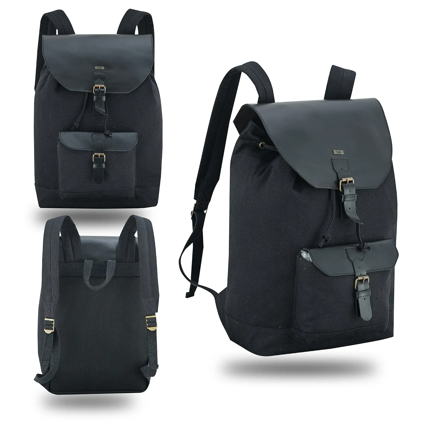 Charlie London Heritage Canvas Casual DayPack, Laptop Backpack