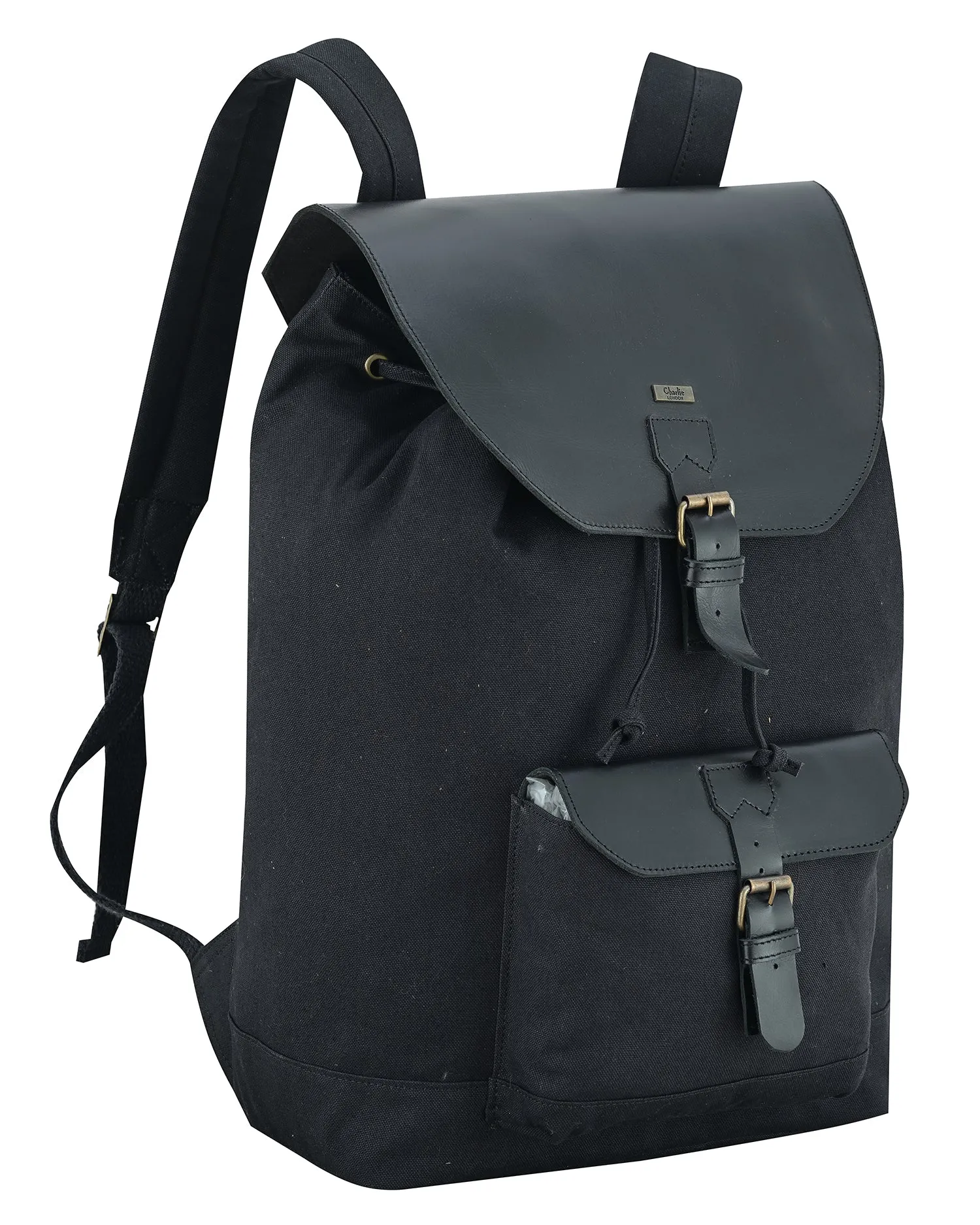 Charlie London Heritage Canvas Casual DayPack, Laptop Backpack