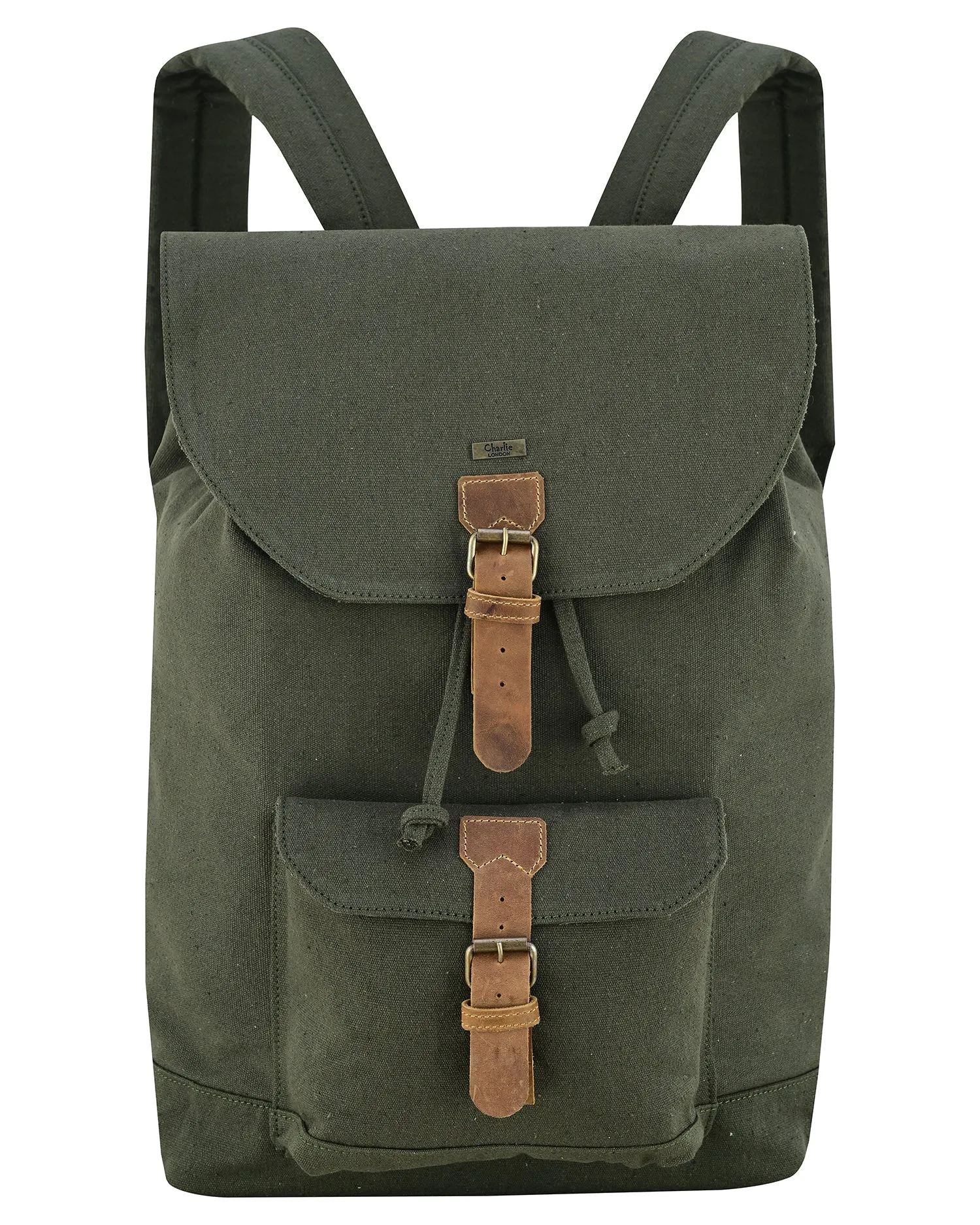 Charlie London Heritage Canvas Casual DayPack, Laptop Backpack