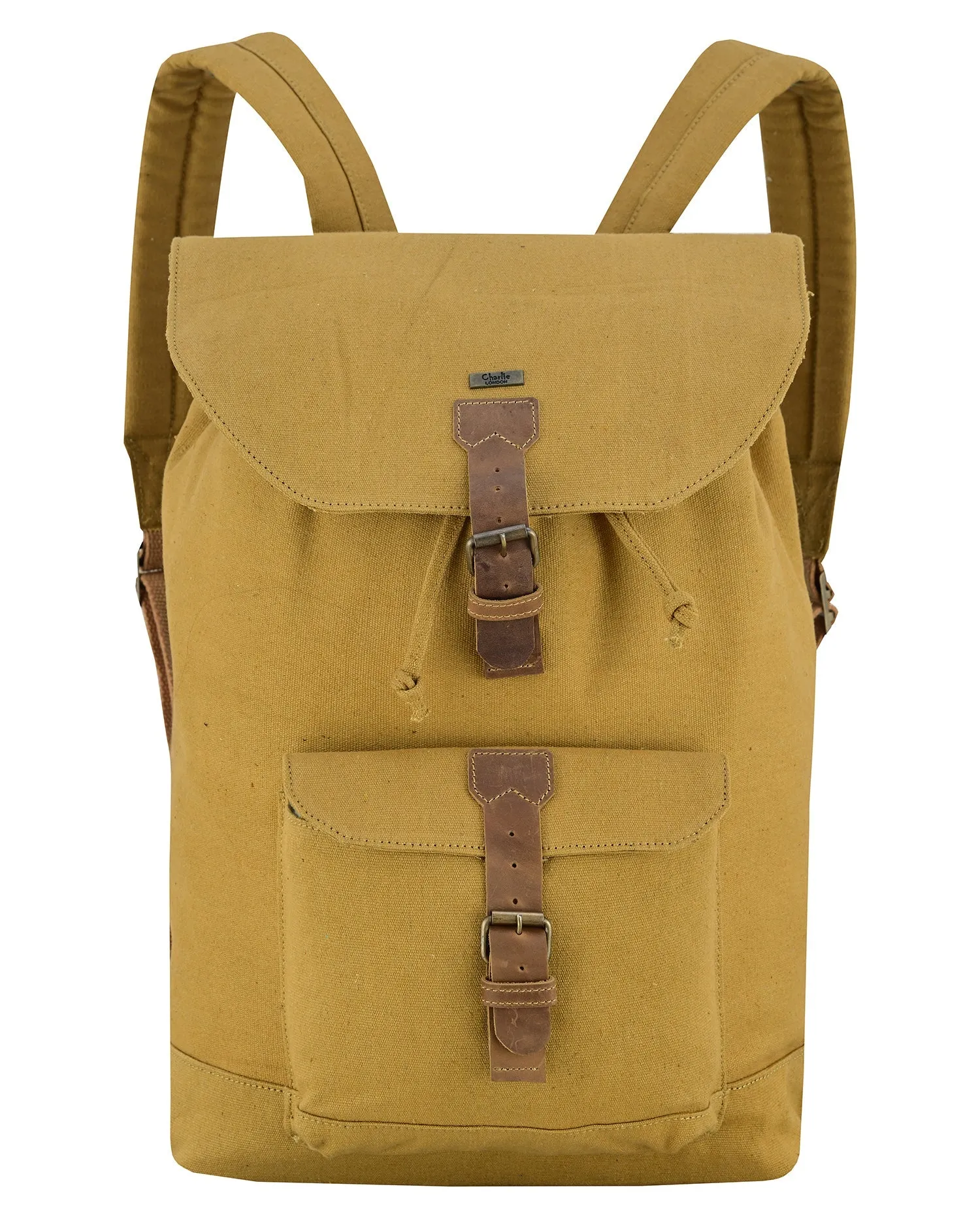 Charlie London Heritage Canvas Casual DayPack, Laptop Backpack