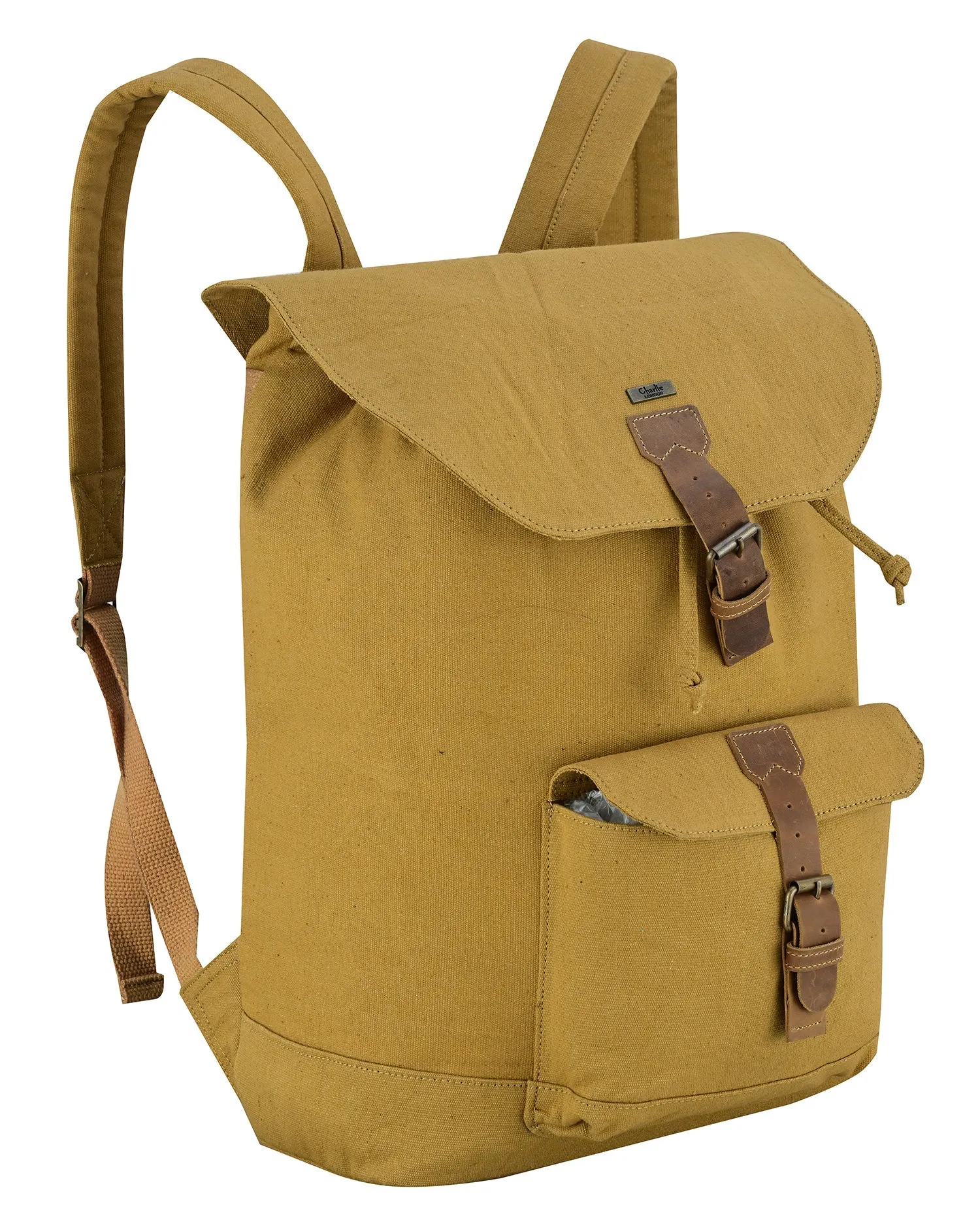 Charlie London Heritage Canvas Casual DayPack, Laptop Backpack