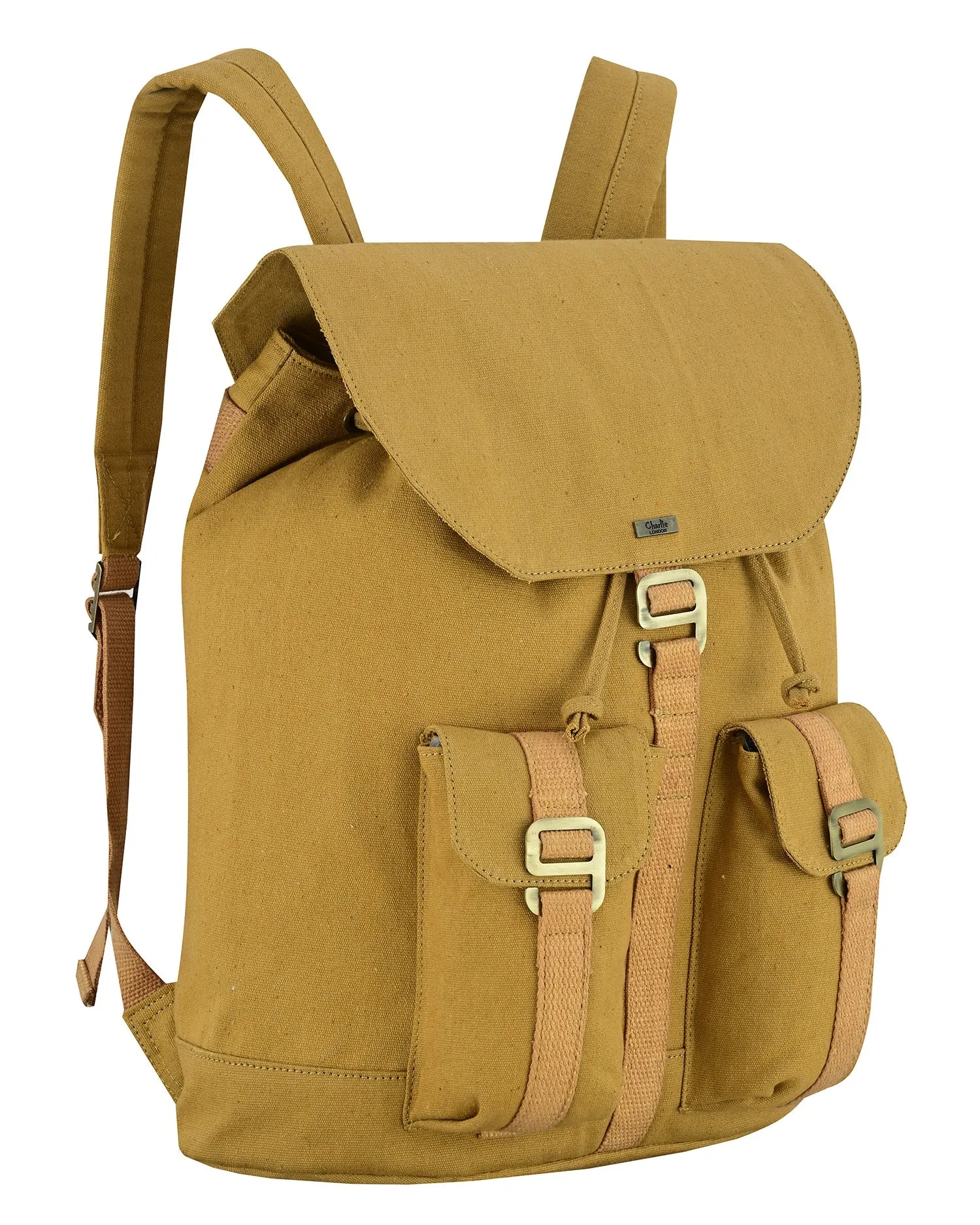 Charlie London Heritage Light Weight Casual DayPack, Laptop Backpack