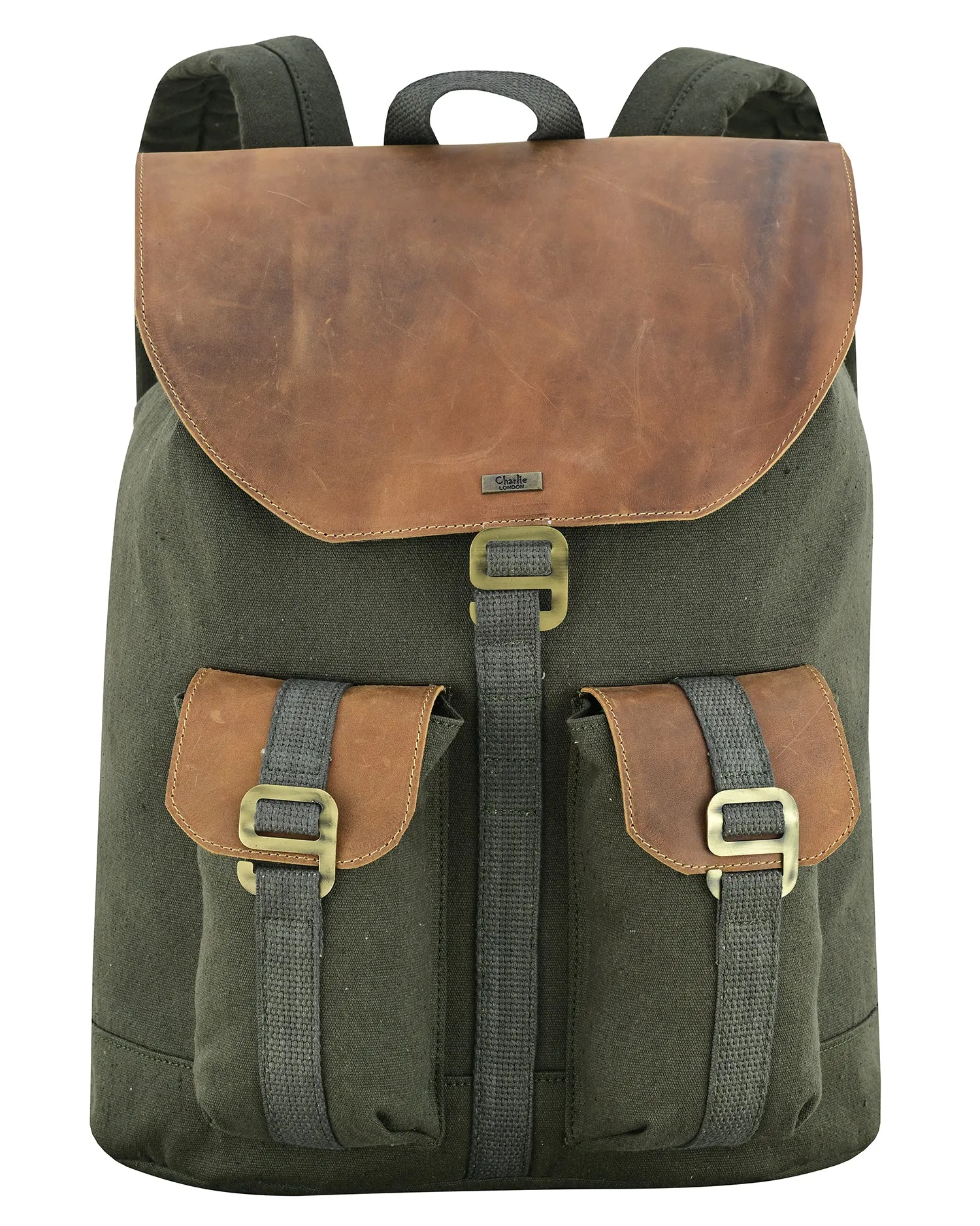 Charlie London Heritage Light Weight Casual DayPack, Laptop Backpack