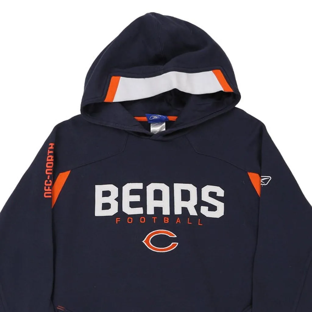 Chicago Bears Reebok NFL Hoodie - Medium Navy Cotton Blend