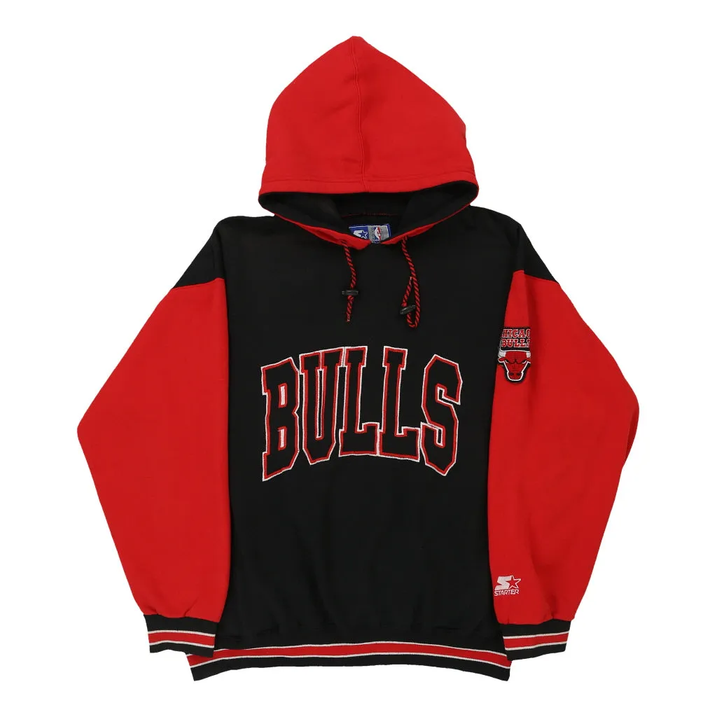 Chicago Bulls Starter NBA Hoodie - Large Black Cotton Blend