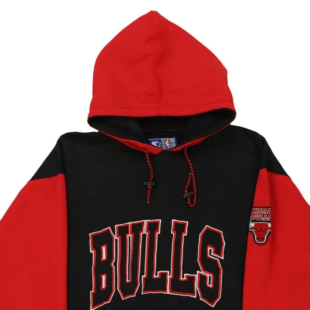 Chicago Bulls Starter NBA Hoodie - Large Black Cotton Blend