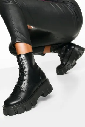 Chunky Cleated Combat Boots