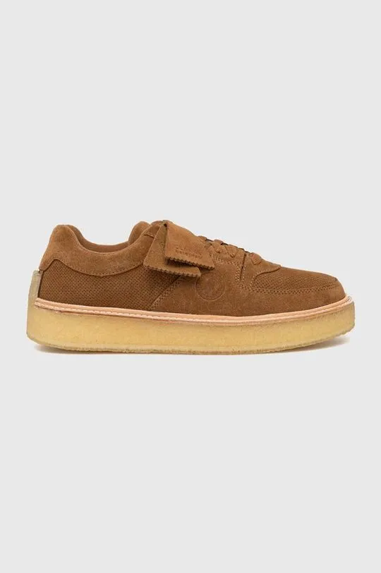 Clarks suede sneakers Sandford brown color 26173373