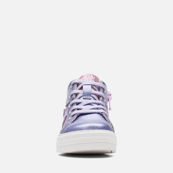 Clarks Toddler Nova City Leather High-Top Trainers