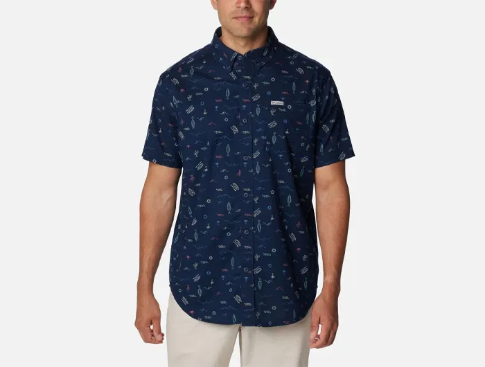 Columbia Men's Rapid Rivers Printed Short Sleeve Shirt