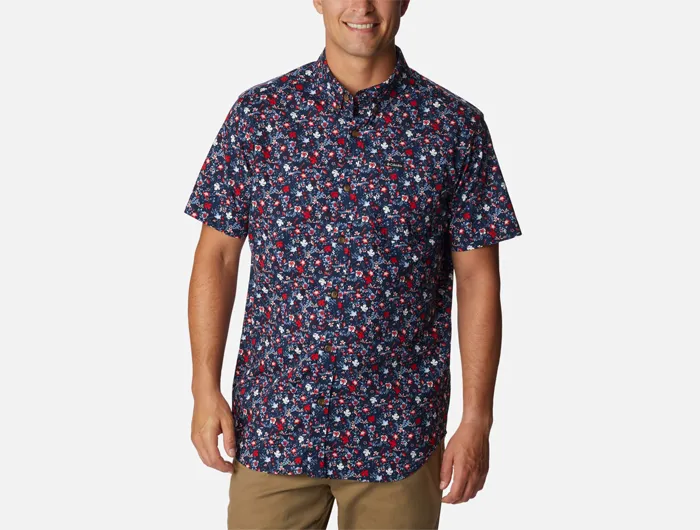 Columbia Men's Rapid Rivers Printed Short Sleeve Shirt