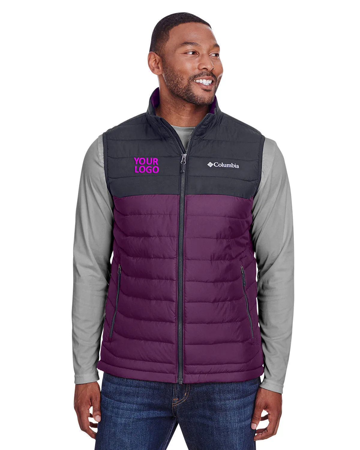 Columbia Powder Lite Vest, Black Cherry