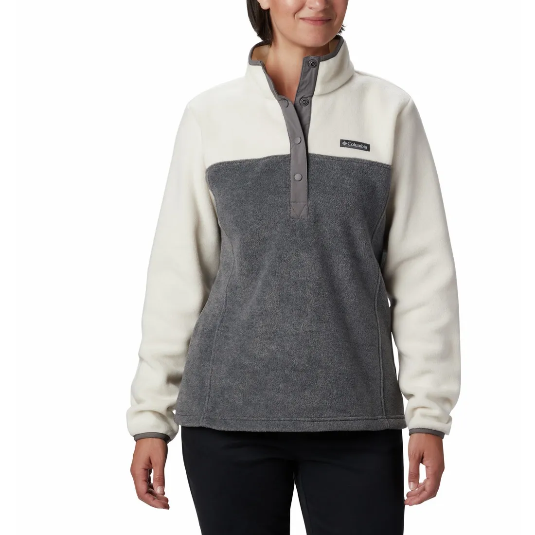 Columbia Women's Benton Springs 1/2 Snap Pullover City Grey Heather/Ch | Buy Columbia Women's Benton Springs 1/2 Snap 