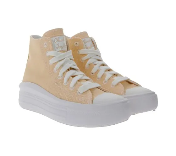 Converse Chuck Taylor All Star Move Baskets montantes pour femme avec patch logo brodé A06103C Abricot