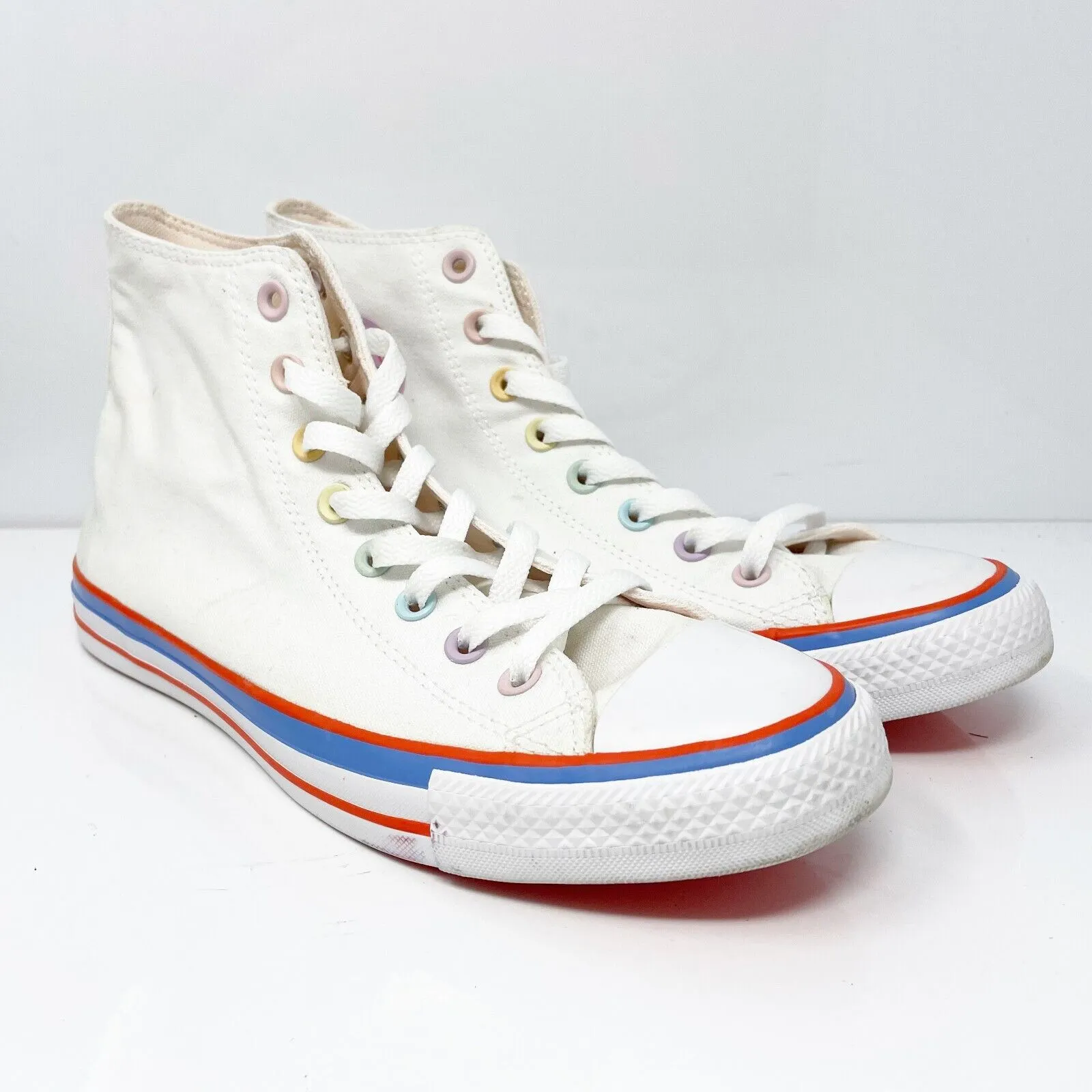 Converse Womens Chuck Taylor All Star Hi 567299C White Casual Shoes Sneakers 11