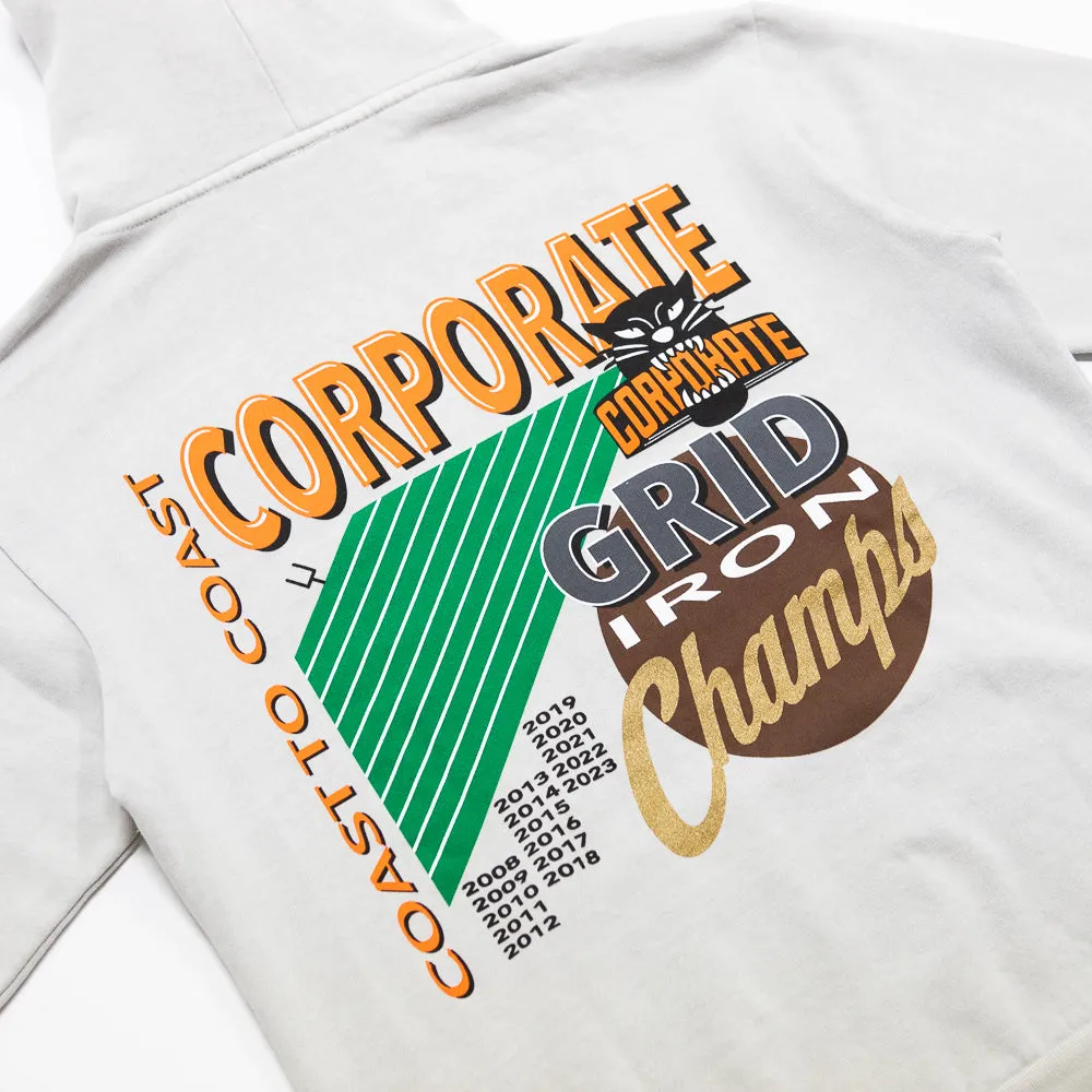 Corporate x M&N Gridiron Champs Hoodie (Light Grey)