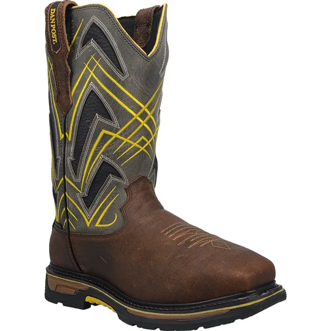 Dan Post Cyclone Men's 12-inch Internal Metatarsal Composite Toe Electrical Hazard Waterproof Western Work Boot