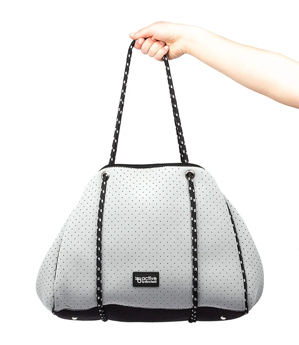 DIANA FERRARI Violet Tote Bag Light Grey Neoprene