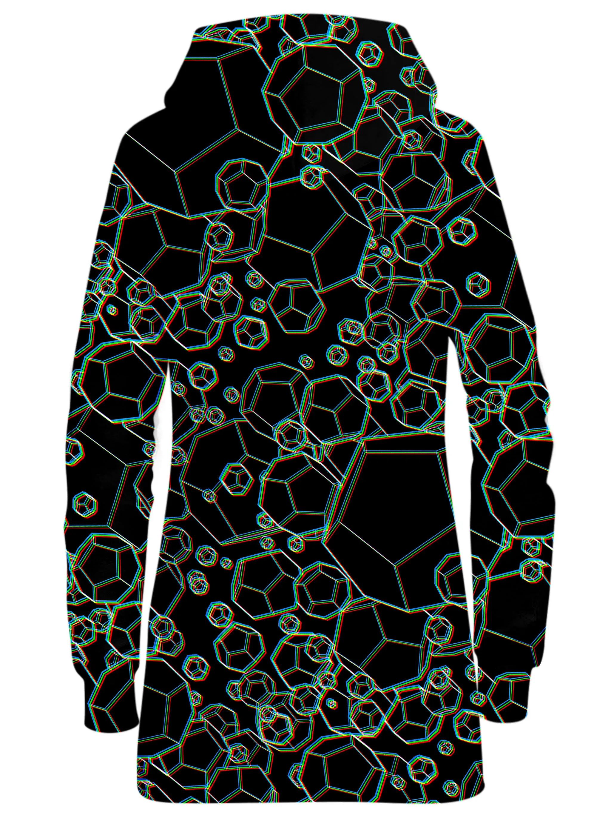Dodecahedron Madness Glitch Hoodie Dress