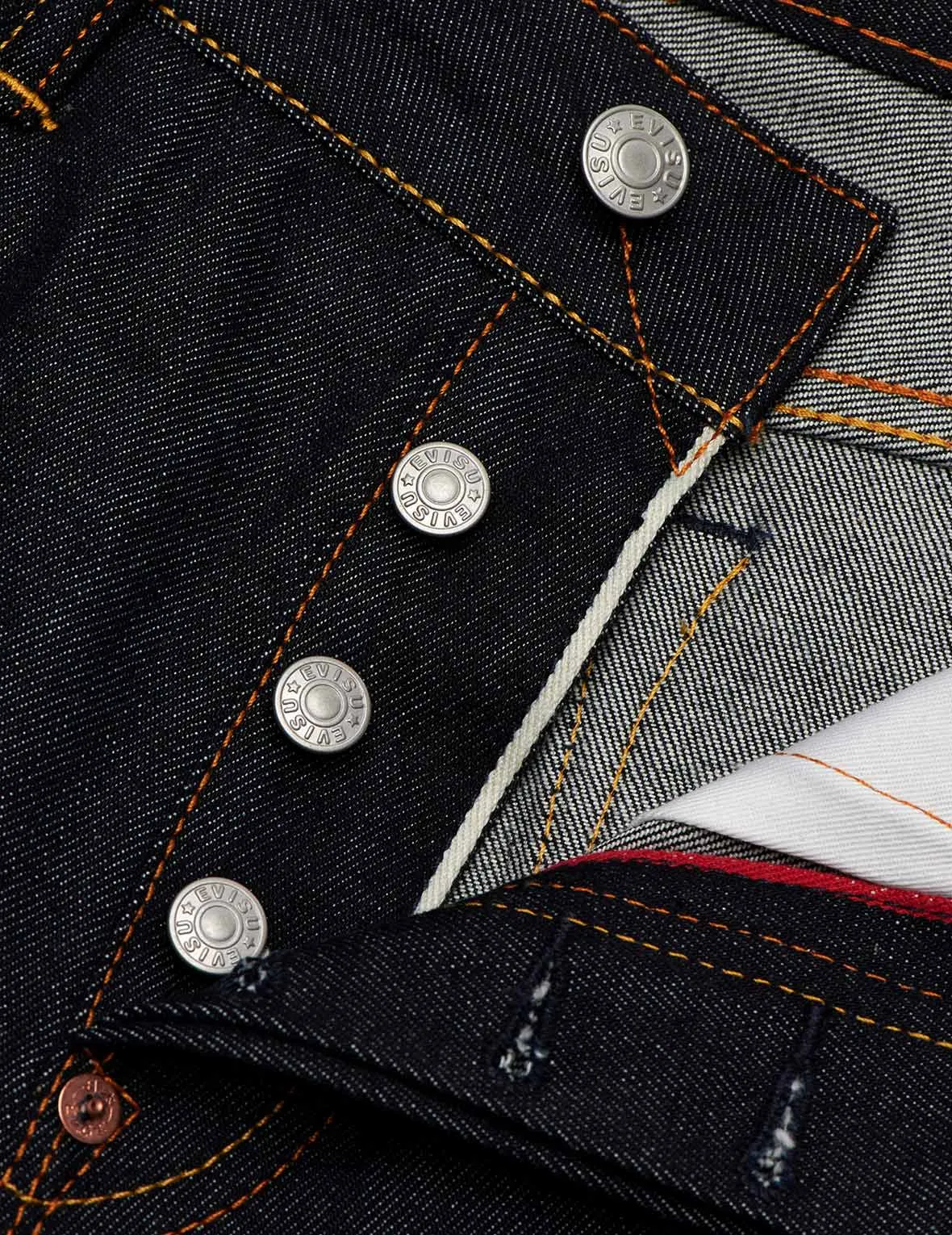 Ecru Brushstroke Daicock Slim Straight fit Jeans #2010