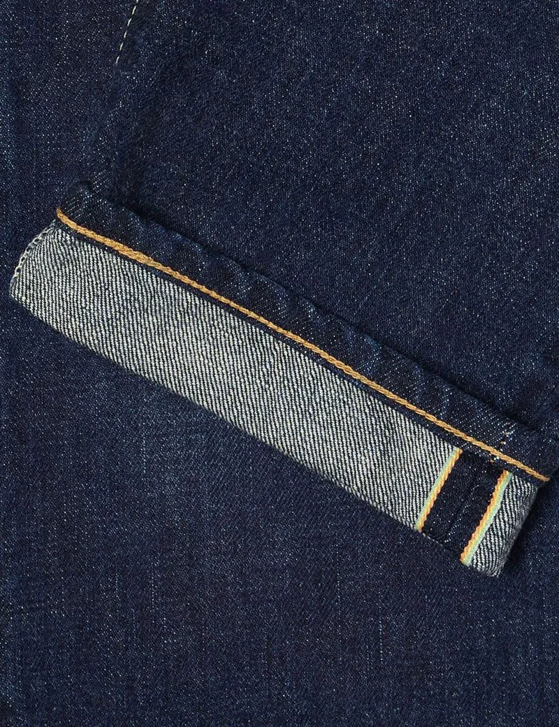Edwin Regular Tapered Jeans Kaihara Blue Dark Used