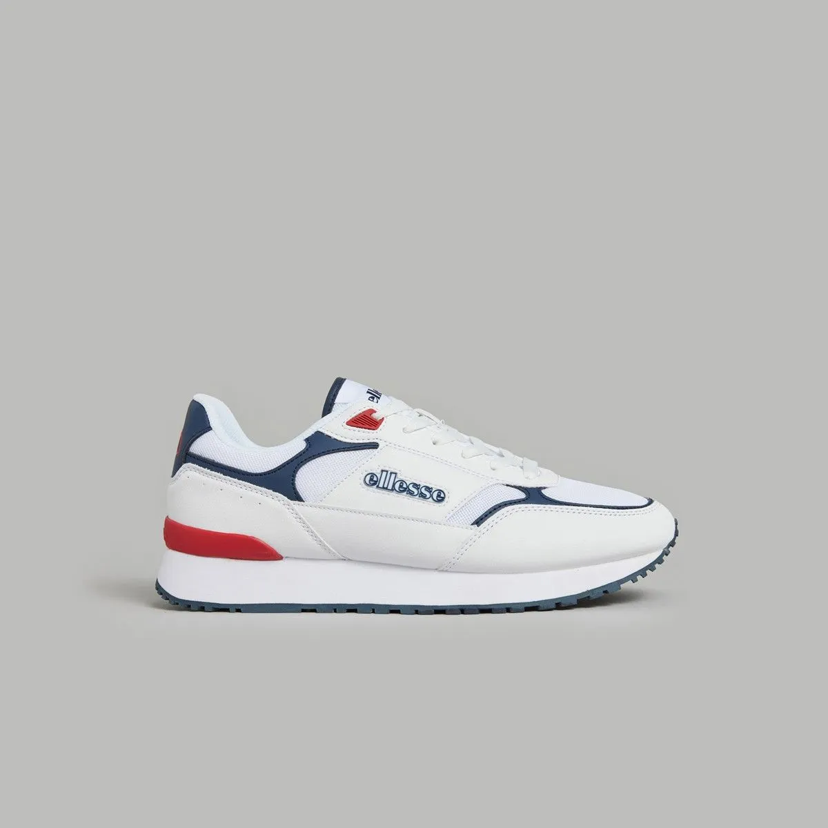 Ellesse Gara Runner Synthetic Trainers New White/Navy