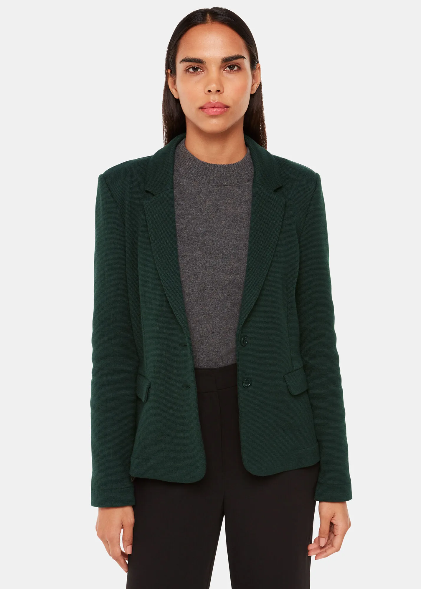 Forest Green Slim Jersey Jacket