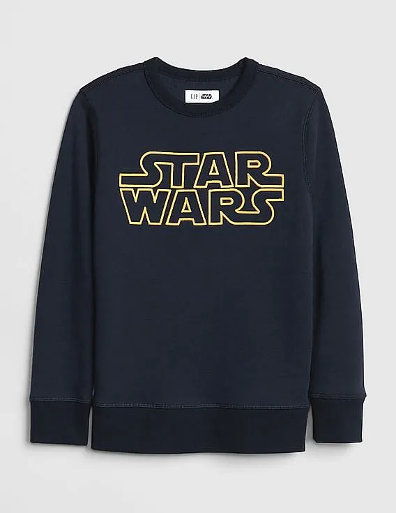 GAP Boys Blue Star Wars™ Crewneck Sweatshirt