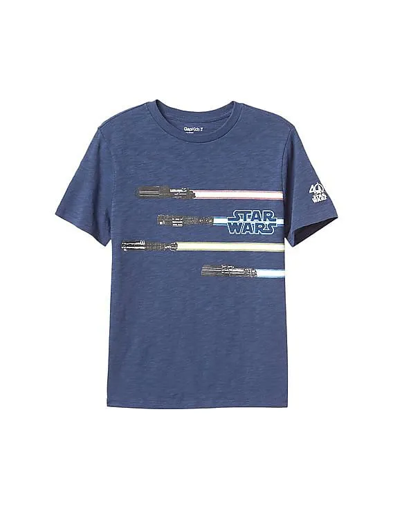 GAP Boys Blue Star Wars™ Graphic Crew Tee