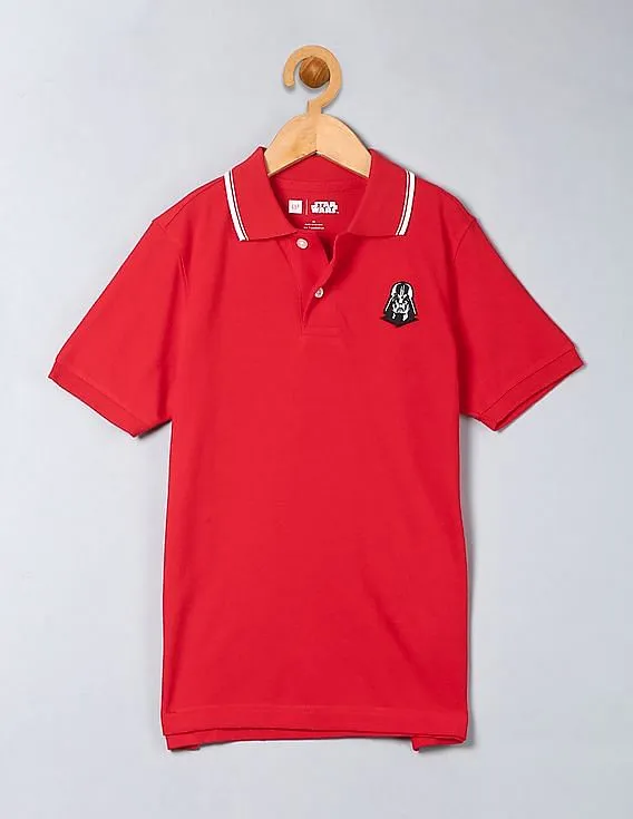 GAP Boys Red Star Wars™ Polo Shirt