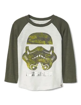 GAP Boys White Star Wars™ Slub Baseball Tee