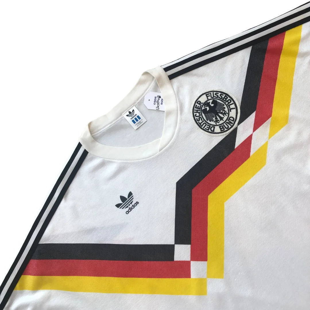 Germany Original Home Football Shirt Jaspo 1990 Adidas Large