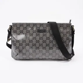 GG Crystal Crossbody Bag  Taupe / Black Coated Canvas