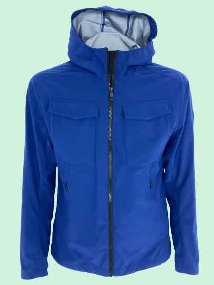 GIACCA ANTI-VENTO UOMO BLUETTE CON CAPPUCCIO