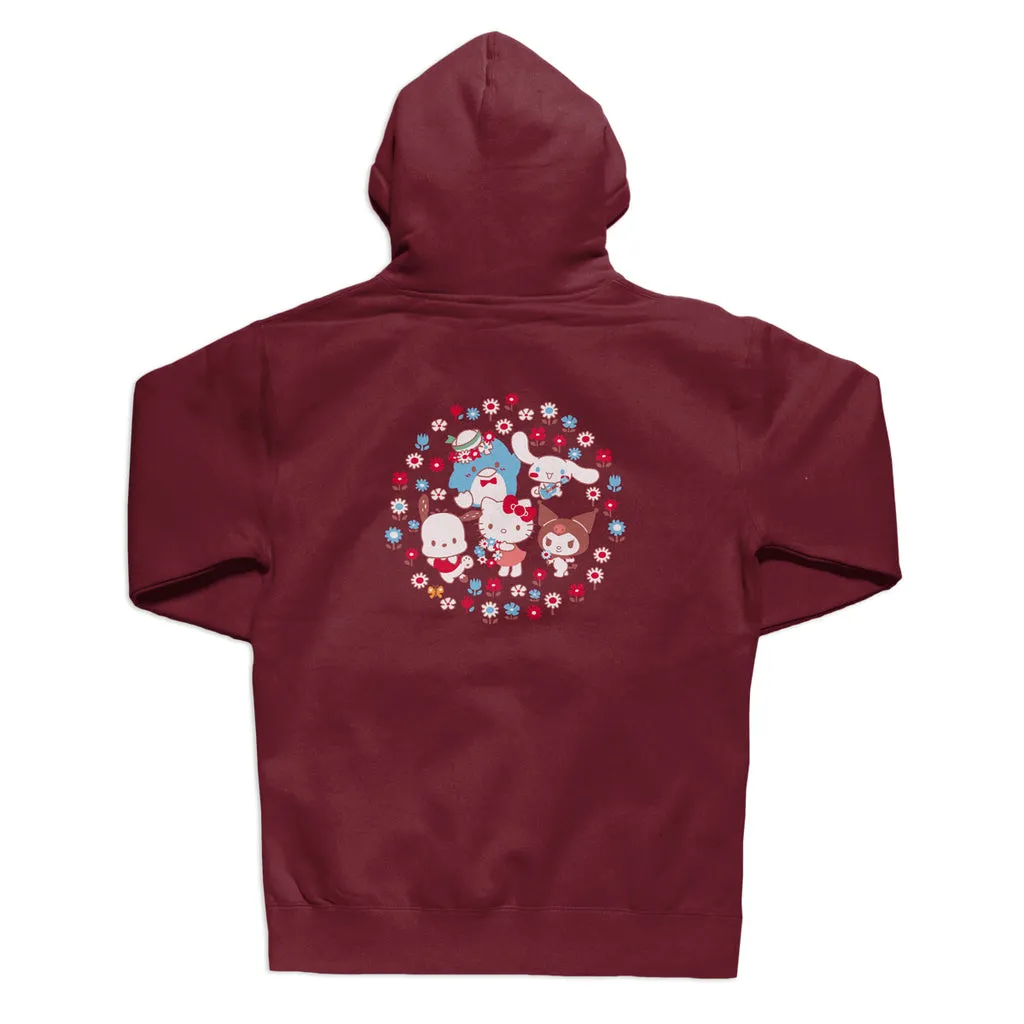 Girl Sanrio Hello Kitty & Friends Hoodie - Burgundy