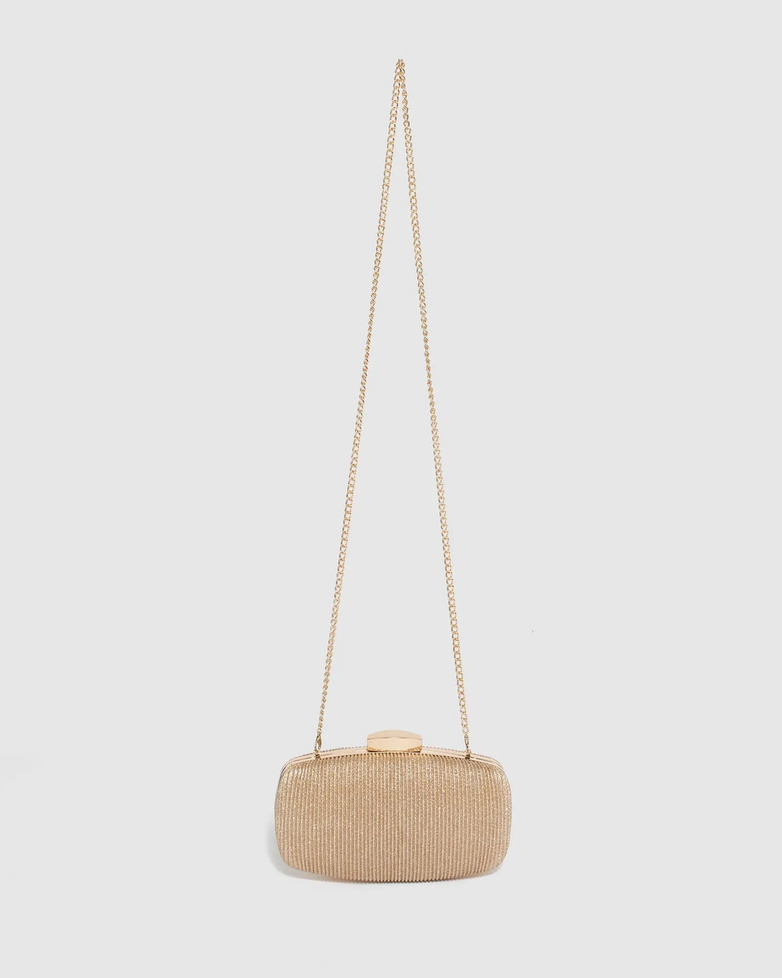Gold Classic Hardcase Clutch Bag